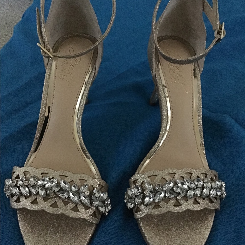 BADGLEY MISCHKA JEWEL SHOES HEELS NWOB SZ 5